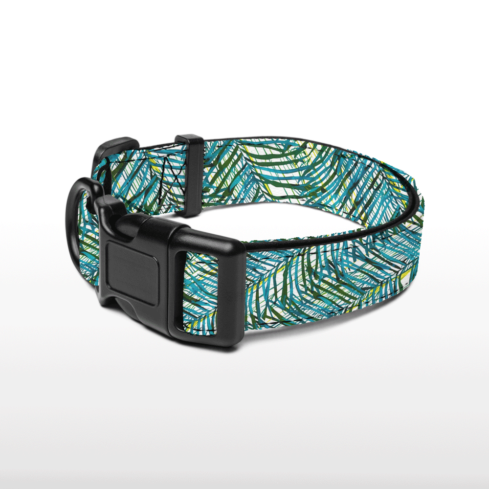 Plush Collar - Palms