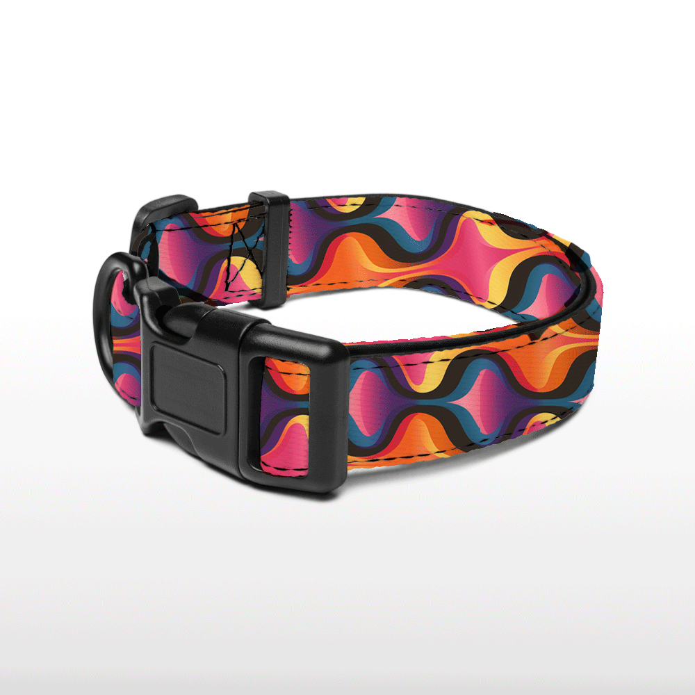 Plush Collar - Vivid Vortex