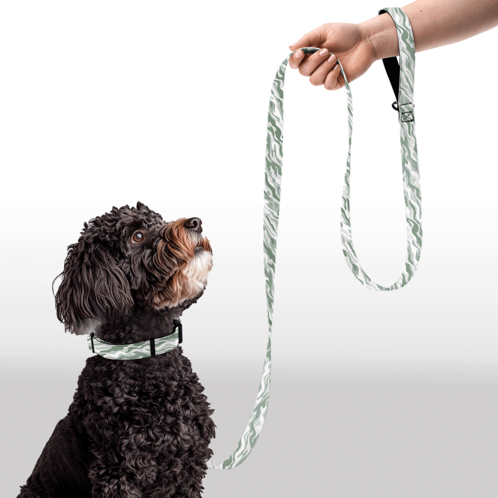 Plush Leash - Camo Swirl - Green