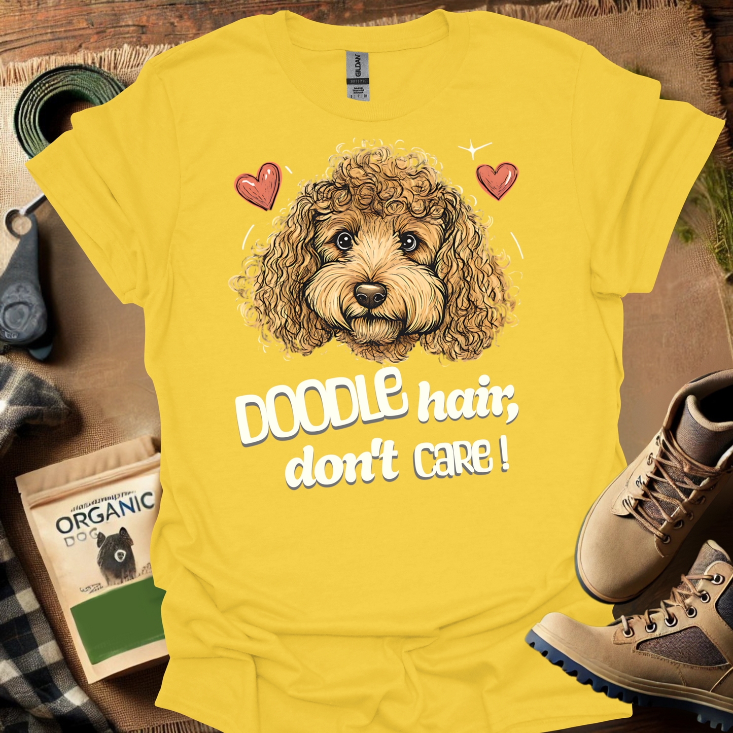 Doodle Hair Dont Care - Hearts