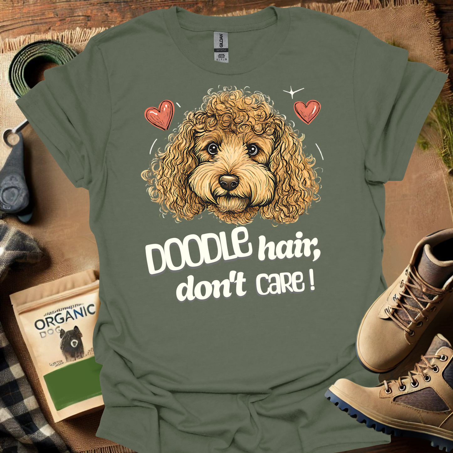 Doodle Hair Dont Care - Hearts