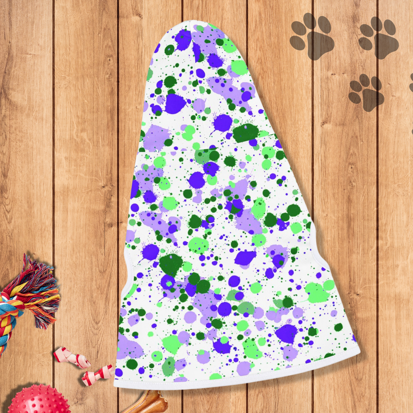 Plush Hoodie - Splatter Sparkle - Purple