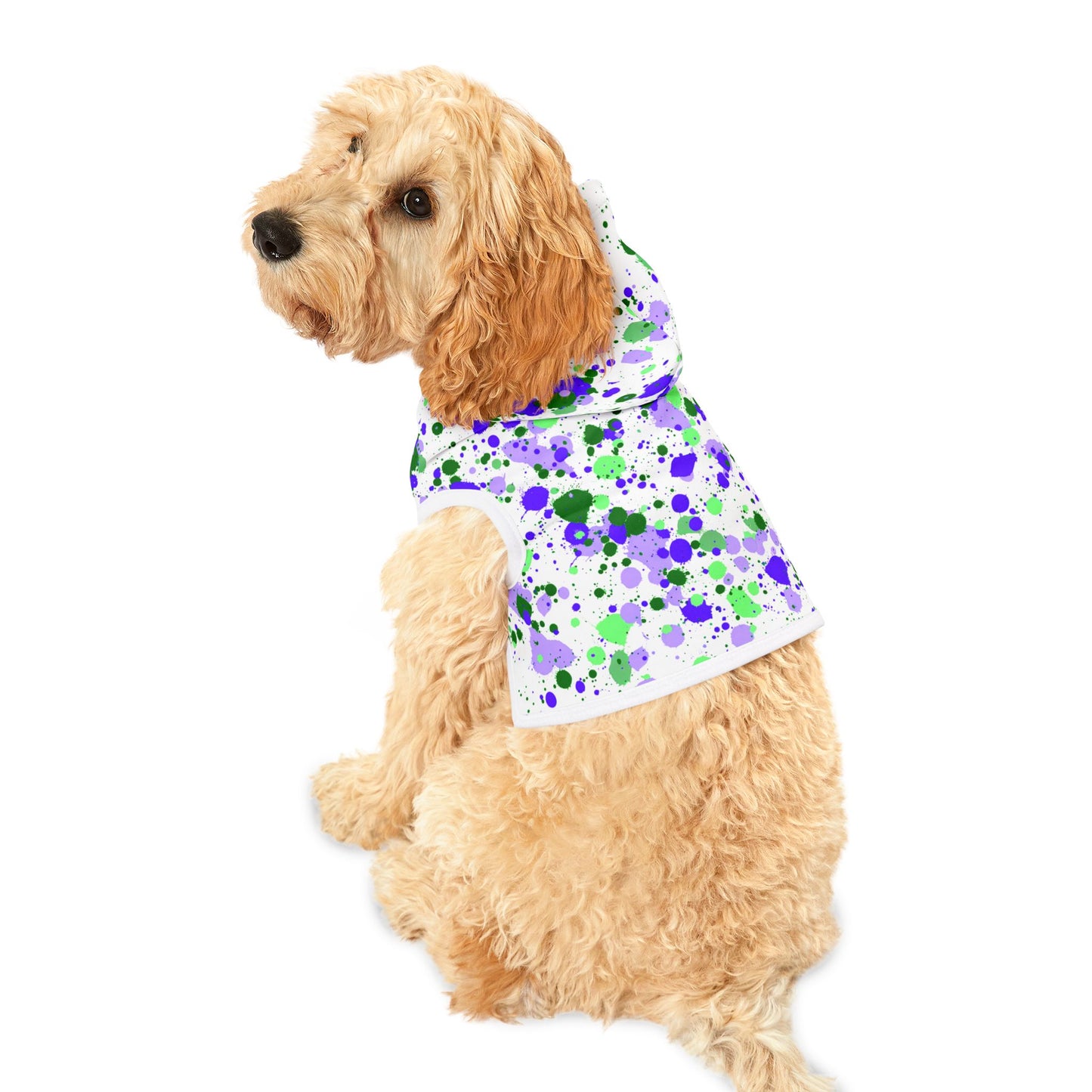 Plush Hoodie - Splatter Sparkle - Purple
