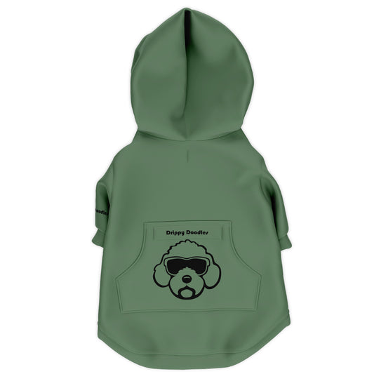Cavi Dog Essential Zip-Up Hoodie -  Canteen Green