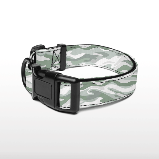 Plush Collar - Camo Swirl - Green