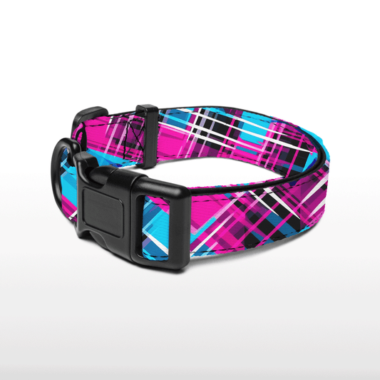 Plush Collar - Cyber Checkmate