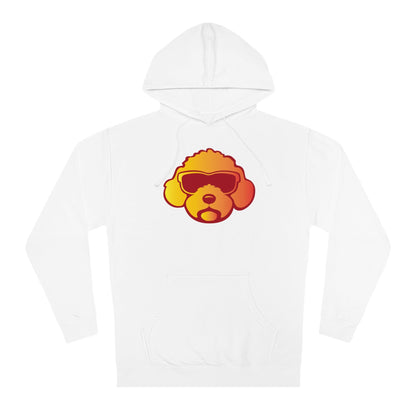 Suns Out Unisex Pullover Hoodie- Grey/Tangerine