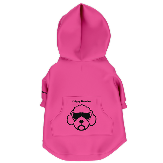 Cavi Dog Essential Zip-Up Hoodie - Barbie Pink