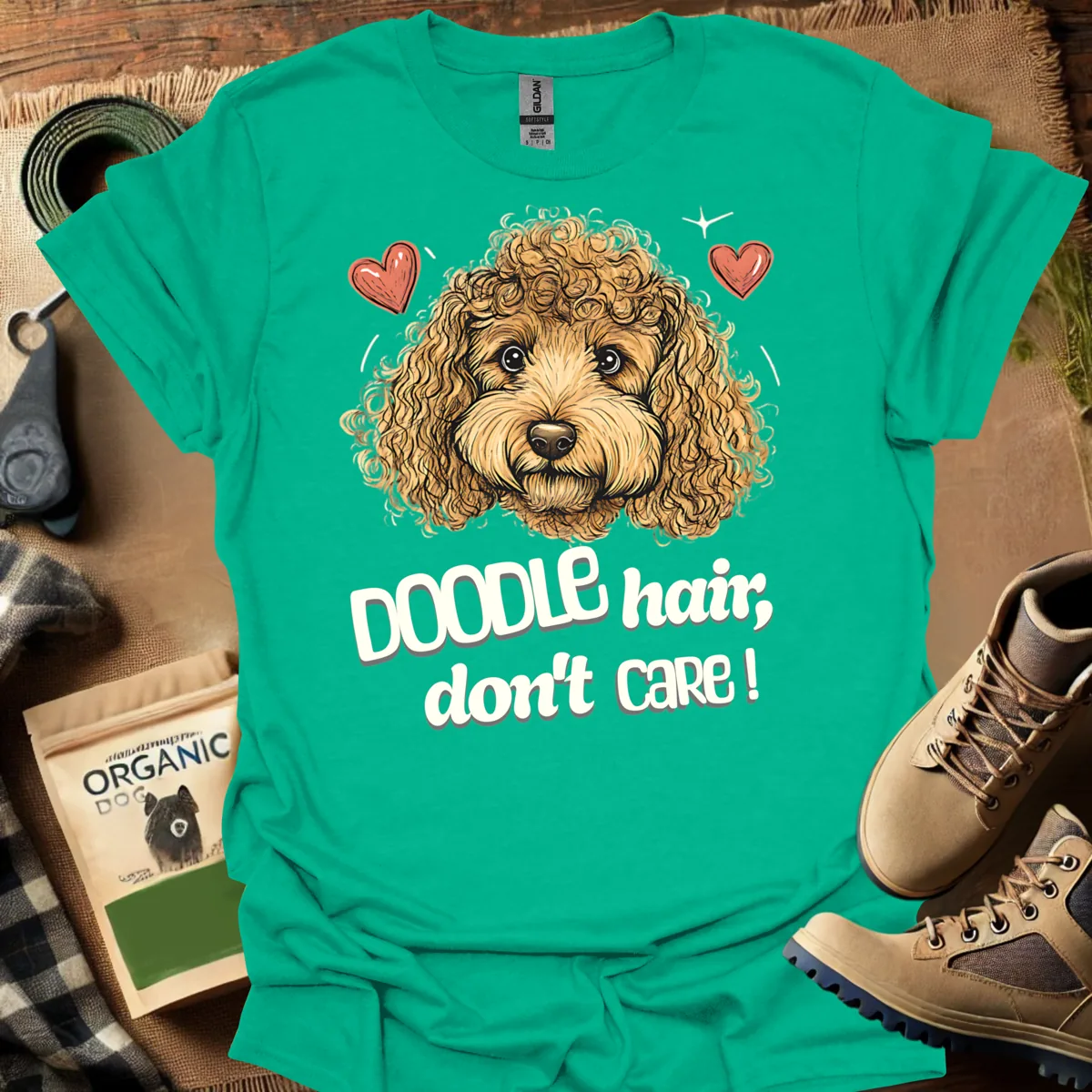 Doodle Hair Dont Care - Hearts